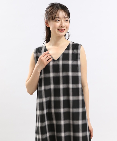 GLOBAL WORK Smile Seed Store（グローバルワーク スマイルシードストア）の「Aラインワンピースノースリーブ/116204（ワンピース・レディース・ブラック/ブルー系その他/その他・SMALL/MEDIUM/LARGE/X-LARGE）」の21枚目の写真