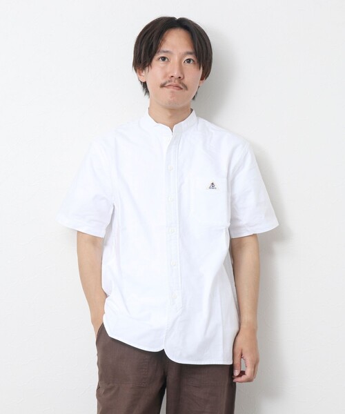 GEVACO（ゲバコ）の「【GEVACO/ゲバコ】オックスバンドカラー半袖シャツ（シャツ/ブラウス・メンズ・ホワイト/ブラック系その他/ブラック系その他3/オレンジ系その他・M/L）」の7枚目の写真