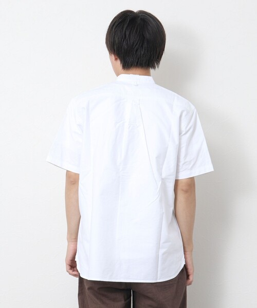 GEVACO（ゲバコ）の「【GEVACO/ゲバコ】オックスバンドカラー半袖シャツ（シャツ/ブラウス・メンズ・ホワイト/ブラック系その他/ブラック系その他3/オレンジ系その他・M/L）」の8枚目の写真