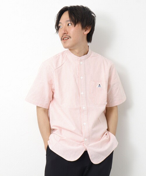 GEVACO（ゲバコ）の「【GEVACO/ゲバコ】オックスバンドカラー半袖シャツ（シャツ/ブラウス・メンズ・ホワイト/ブラック系その他/ブラック系その他3/オレンジ系その他・M/L）」の16枚目の写真
