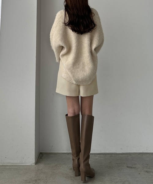 Louere(ルエレ)の「ハイウエストショートパンツ(その他パンツ・レディース・ブラック/アイボリー/ダークベージュ・SMALL/MEDIUM/LARGE/X-LARGE)」の11枚目の写真