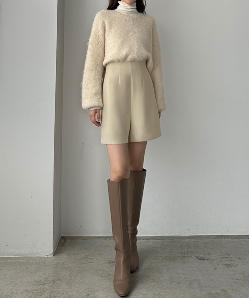 Louere(ルエレ)の「ハイウエストショートパンツ(その他パンツ・レディース・ブラック/アイボリー/ダークベージュ・SMALL/MEDIUM/LARGE/X-LARGE)」の12枚目の写真