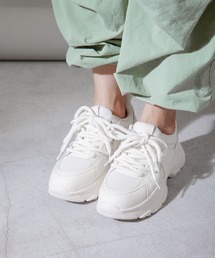 ALL BLACK | 【軽量/265g/厚底/5cm】厚底スニーカー(スニーカー)