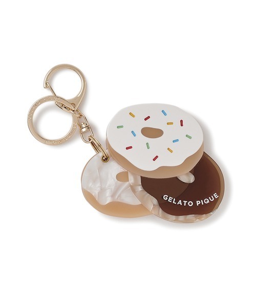 gelato pique（ジェラートピケ）の「HIGH CALORIEモチーフスライドミラーキーチェーン（手鏡/メイクミラー・レディース・ピンク/その他/オレンジ・FREE）」の4枚目の写真