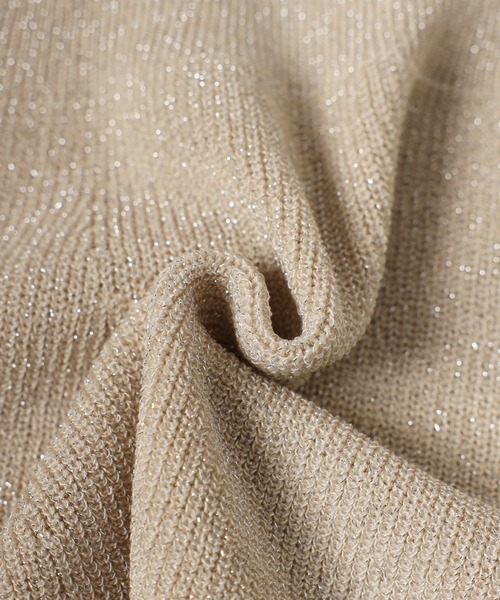 MINERTE(ミネルテ)の「【MINERTE】peplum knit camisole / ペプラムラメニットキャミソール(キャミソール・レディース・ライトベージュ/チャコールグレー・FREE)」の21枚目の写真
