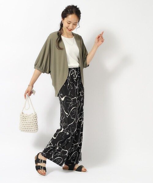 SHOO・LA・RUE（シューラルー）の「◆【UV】女性らしさをプラスする ボレロカーディガン（カーディガン/ボレロ・レディース・イエロー/ベビーピンク/ブラック/ブルー/ライトグレー/オリーブ・00）」の18枚目の写真