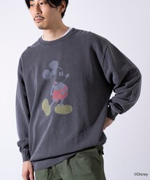 【GOOD ROCK SPEED】別注 ミッキー / MICKEY / 染み込みプリント スウェット