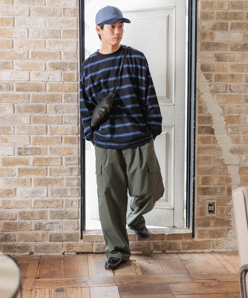 セール】16oz USAコットンボーダーロンT（Tシャツ/カットソー