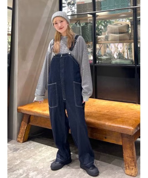 niko and...（ニコアンド）の「16oz USAコットンボーダーロンT（Tシャツ/カットソー・メンズ・イエロー/ブラウン/ブラック/オフホワイト/グレー/ブルー・MEDIUM/LARGE）」の9枚目の写真