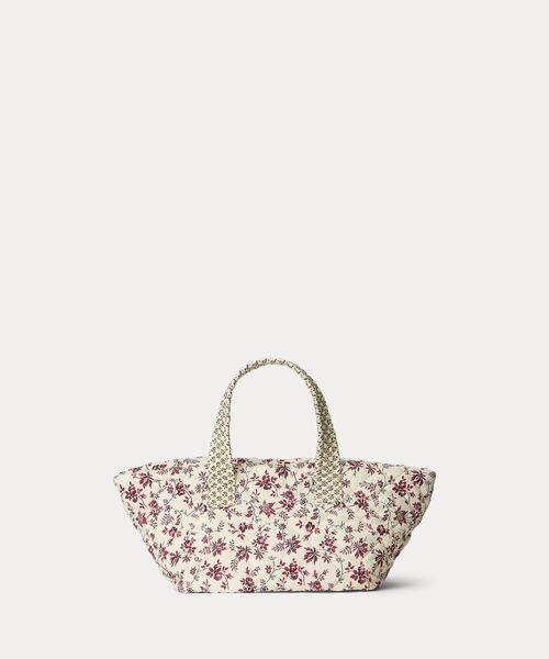 【POLO RALPH LAUREN】フローラル コットン スモール トート キルテッド フローラル コットン スモール トート | ラルフ