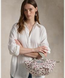 花柄が素敵【Ralph Lauren】キルティングトートバッグ スモール 花柄が素敵【Ralph Lauren】キルティングトートバッグ スモール