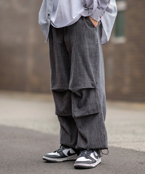 SIDEWAY STANCE(サイドウェイスタンス)の「【SIDEWAY STANCE】ワイド スラブ デニムパンツ(デニムパンツ・メンズ・ブラック/インディゴブルー/ブルー系/ブラック系・MEDIUM/LARGE)」の22枚目の写真