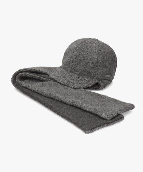 OVERRIDE(オーバーライド)の「OVERRIDE BOA WINTER SCARF CAP SGP / オーバーライド(キャップ・レディース・ブラウン/ネイビー/ダークグレー・58cm)」の8枚目の写真