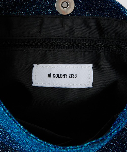COLONY 2139（コロニートゥーワンスリーナイン）の「グリッターラメハンドルバッグ（ハンドバッグ・レディース・ブラック/ブルー/シルバー・FREE）」の14枚目の写真