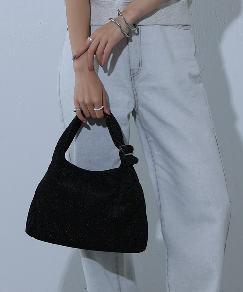 COLONY 2139（コロニートゥーワンスリーナイン）の「グリッターラメハンドルバッグ（ハンドバッグ・レディース・ブラック/ブルー/シルバー・FREE）」の18枚目の写真