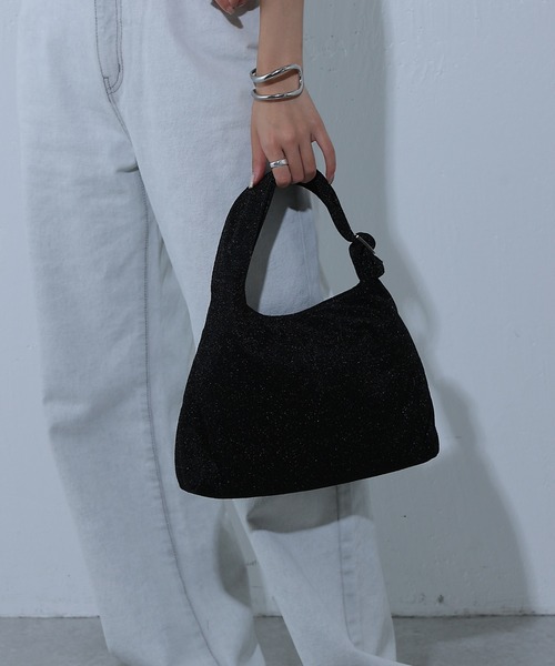COLONY 2139（コロニートゥーワンスリーナイン）の「グリッターラメハンドルバッグ（ハンドバッグ・レディース・ブラック/ブルー/シルバー・FREE）」の19枚目の写真