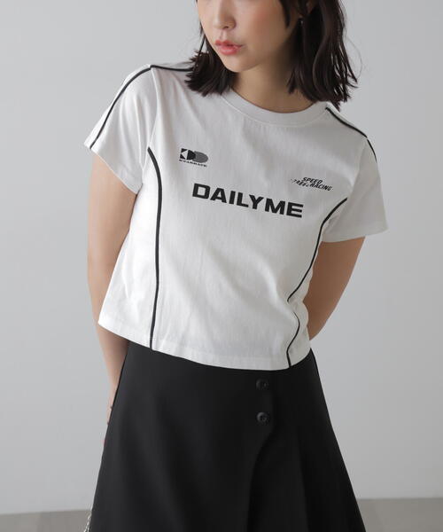 FREE'S MART（フリーズマート）の「◆コンパクトゲームラインTシャツ（Tシャツ/カットソー・レディース・ブラック/ホワイト/オレンジ・FREE）」の5枚目の写真