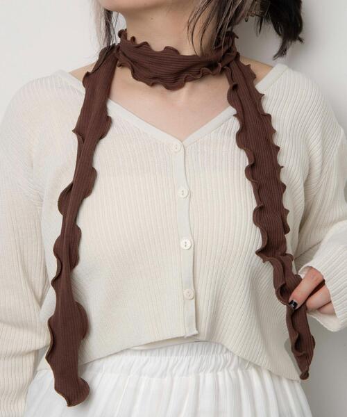 WEGO(ウィゴー)の「●WEGO/メローチョーカー(チョーカー・レディース・ブラウン/オフホワイト/その他2/その他1/ダークグレー/ブラック/ピンク・FREE)」の4枚目の写真