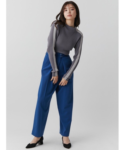 tonal バイカラーリブニット TONAL（トーナル）の「バイカラースリーブリブニット（ニット/セーター