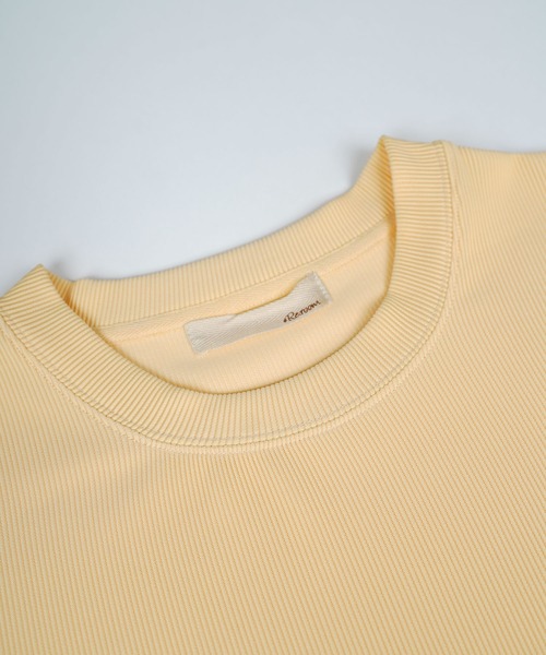 #Re:room(リルーム)の「プリーツショートレングスビッグTシャツ(Tシャツ/カットソー・メンズ・ブラック/カーキ/ネイビー/イエロー・S-M/M-L)」の10枚目の写真