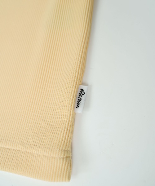 #Re:room(リルーム)の「プリーツショートレングスビッグTシャツ(Tシャツ/カットソー・メンズ・ブラック/カーキ/ネイビー/イエロー・S-M/M-L)」の8枚目の写真