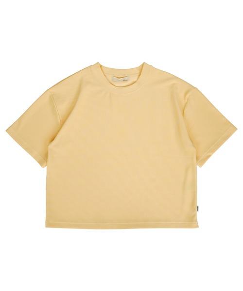 #Re:room(リルーム)の「プリーツショートレングスビッグTシャツ(Tシャツ/カットソー・メンズ・ブラック/カーキ/ネイビー/イエロー・S-M/M-L)」の11枚目の写真
