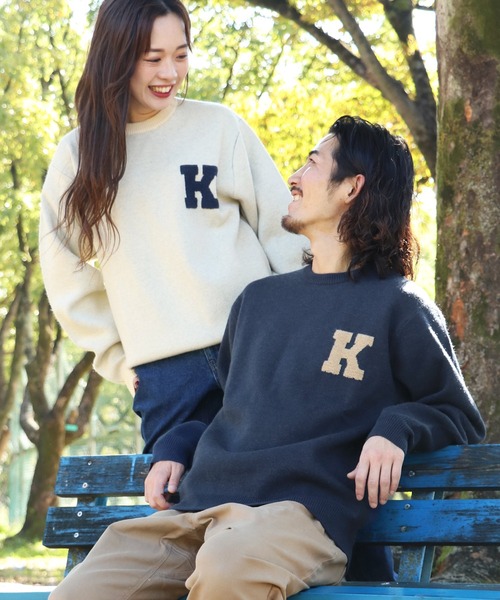 KRIFF MAYER(クリフメイヤー)の「もちのびニット(ラビット)(ニット/セーター・メンズ・ナチュラル/グレー/チャコール/オレンジ/ネイビー/グリーン・MEDIUM/LARGE/X-LARGE)」の4枚目の写真