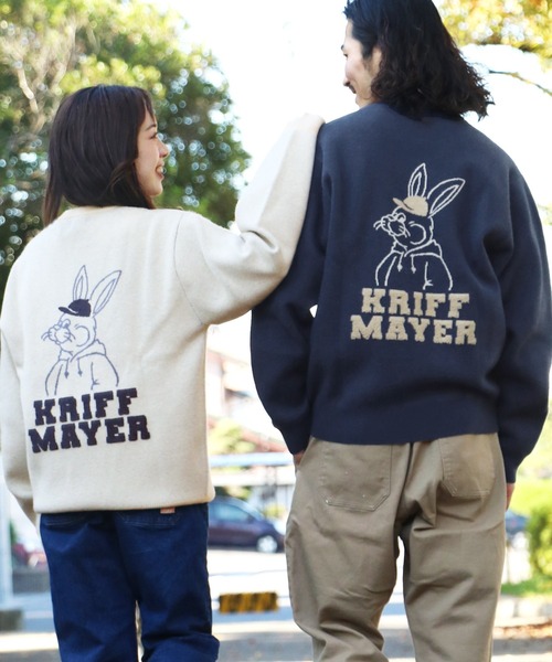 KRIFF MAYER(クリフメイヤー)の「もちのびニット(ラビット)(ニット/セーター・メンズ・ナチュラル/グレー/チャコール/オレンジ/ネイビー/グリーン・MEDIUM/LARGE/X-LARGE)」の6枚目の写真