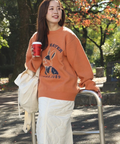 KRIFF MAYER(クリフメイヤー)の「もちのびニット(ラビット)(ニット/セーター・メンズ・ナチュラル/グレー/チャコール/オレンジ/ネイビー/グリーン・MEDIUM/LARGE/X-LARGE)」の19枚目の写真