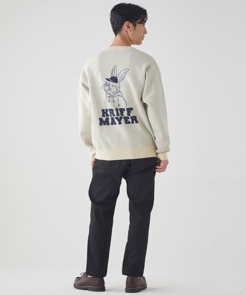 KRIFF MAYER(クリフメイヤー)の「もちのびニット(ラビット)(ニット/セーター・メンズ・ナチュラル/グレー/チャコール/オレンジ/ネイビー/グリーン・MEDIUM/LARGE/X-LARGE)」の17枚目の写真
