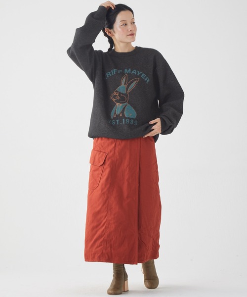 KRIFF MAYER(クリフメイヤー)の「もちのびニット(ラビット)(ニット/セーター・メンズ・ナチュラル/グレー/チャコール/オレンジ/ネイビー/グリーン・MEDIUM/LARGE/X-LARGE)」の12枚目の写真