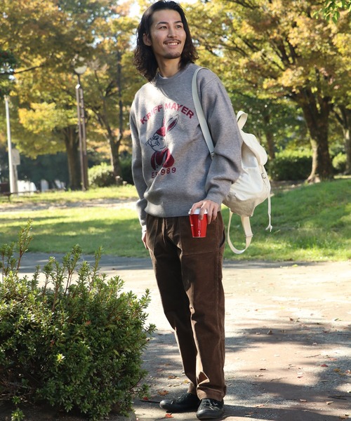 KRIFF MAYER(クリフメイヤー)の「もちのびニット(ラビット)(ニット/セーター・メンズ・ナチュラル/グレー/チャコール/オレンジ/ネイビー/グリーン・MEDIUM/LARGE/X-LARGE)」の9枚目の写真