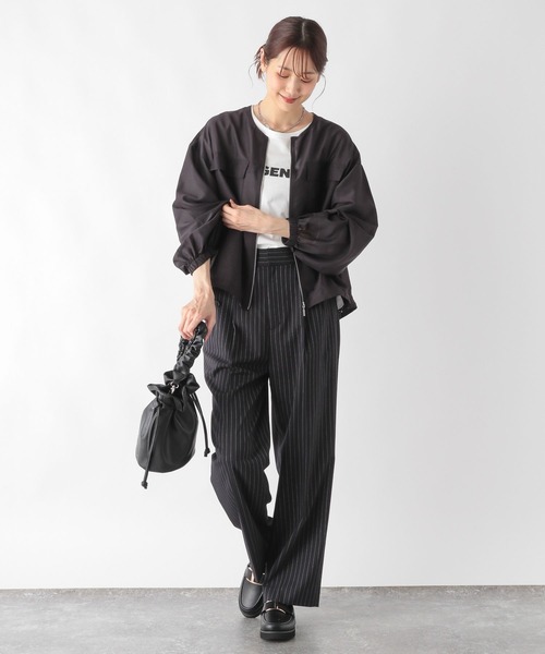 「大人気 新入荷 新品」に該当するファッション通販 GLOBAL WORK（グローバルワーク）の「シアーZIPブルゾン/133369 ジャケット・アウター