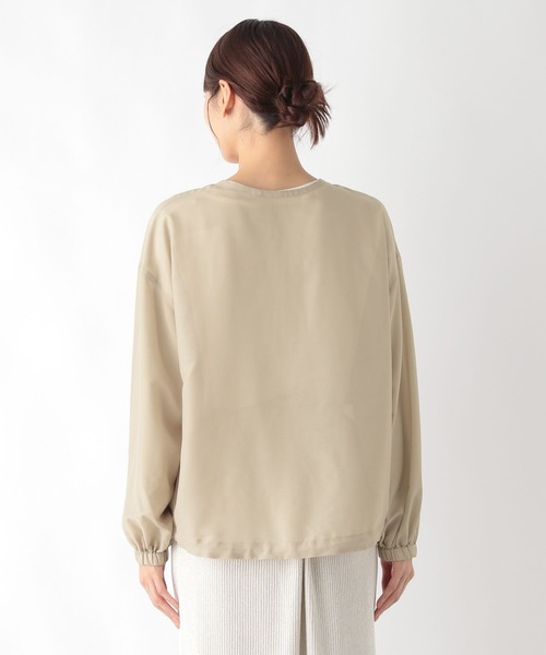 Theory 24SS ウォッシャブル シアー クロップド丈ジップアップブルゾン Theory 24SS ウォッシャブル シアー クロップド丈ジップアップ