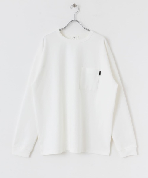 URBAN RESEARCH Sonny Label（アーバンリサーチサニーレーベル）の「ポンチポケット付ロングスリーブTシャツ（Tシャツ/カットソー・メンズ・ブラック/ホワイト/ベージュ系その他/ダークグレー・MEDIUM/LARGE）」の16枚目の写真