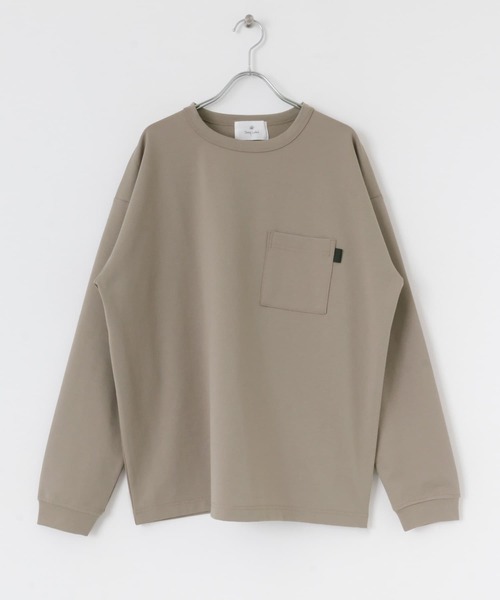 URBAN RESEARCH Sonny Label（アーバンリサーチサニーレーベル）の「ポンチポケット付ロングスリーブTシャツ（Tシャツ/カットソー・メンズ・ブラック/ホワイト/ベージュ系その他/ダークグレー・MEDIUM/LARGE）」の18枚目の写真