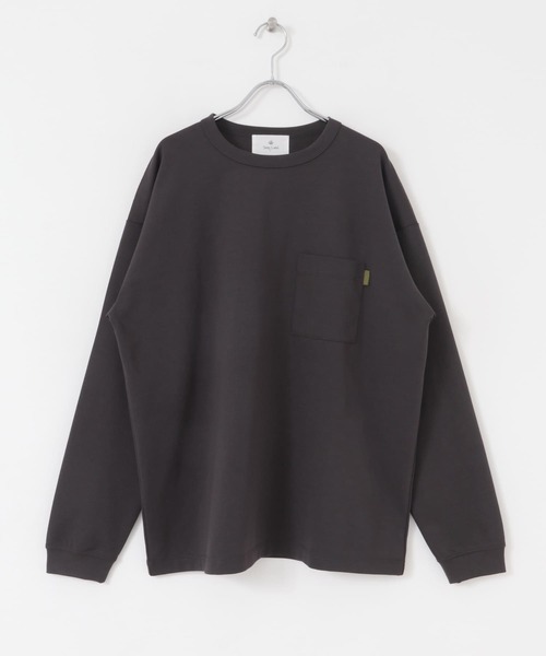 URBAN RESEARCH Sonny Label（アーバンリサーチサニーレーベル）の「ポンチポケット付ロングスリーブTシャツ（Tシャツ/カットソー・メンズ・ブラック/ホワイト/ベージュ系その他/ダークグレー・MEDIUM/LARGE）」の19枚目の写真