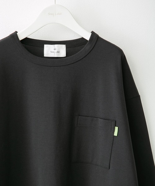 URBAN RESEARCH Sonny Label（アーバンリサーチサニーレーベル）の「ポンチポケット付ロングスリーブTシャツ（Tシャツ/カットソー・メンズ・ブラック/ホワイト/ベージュ系その他/ダークグレー・MEDIUM/LARGE）」の2枚目の写真