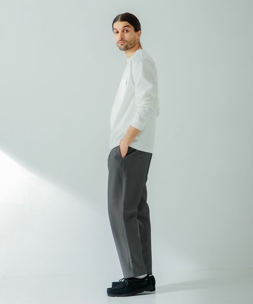 URBAN RESEARCH Sonny Label（アーバンリサーチサニーレーベル）の「ポンチポケット付ロングスリーブTシャツ（Tシャツ/カットソー・メンズ・ブラック/ホワイト/ベージュ系その他/ダークグレー・MEDIUM/LARGE）」の9枚目の写真