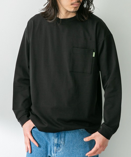 URBAN RESEARCH Sonny Label（アーバンリサーチサニーレーベル）の「ポンチポケット付ロングスリーブTシャツ（Tシャツ/カットソー・メンズ・ブラック/ホワイト/ベージュ系その他/ダークグレー・MEDIUM/LARGE）」の10枚目の写真