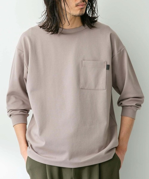 URBAN RESEARCH Sonny Label（アーバンリサーチサニーレーベル）の「ポンチポケット付ロングスリーブTシャツ（Tシャツ/カットソー・メンズ・ブラック/ホワイト/ベージュ系その他/ダークグレー・MEDIUM/LARGE）」の14枚目の写真