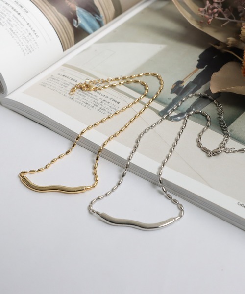 antiqua（アンティカ）の「ラインネックレス（ネックレス・レディース・ゴールド/シルバー・FREE）」の11枚目の写真