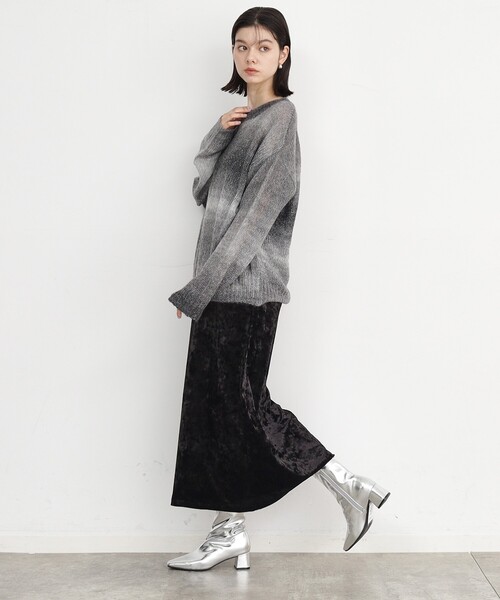 THE SHOP TK （ザ ショップ ティーケー ）の「◆【＠BAILA掲載】ミドル丈ブーツ（ブーツ・レディース・ブラック/シルバー・30/35/45）」の4枚目の写真