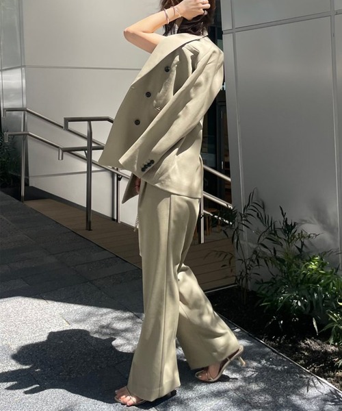 トゥイーティー 様anuans ウールギャバジンダブルテーラードジャケット S トゥイーティー 様anuans ウールギャバジンダブルテーラード