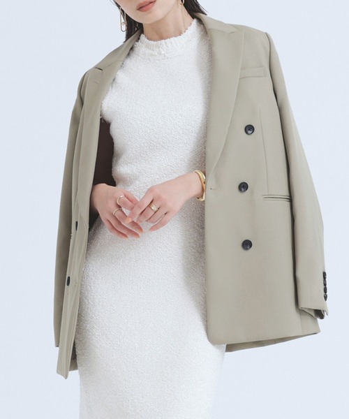 トゥイーティー 様anuans ウールギャバジンダブルテーラードジャケット