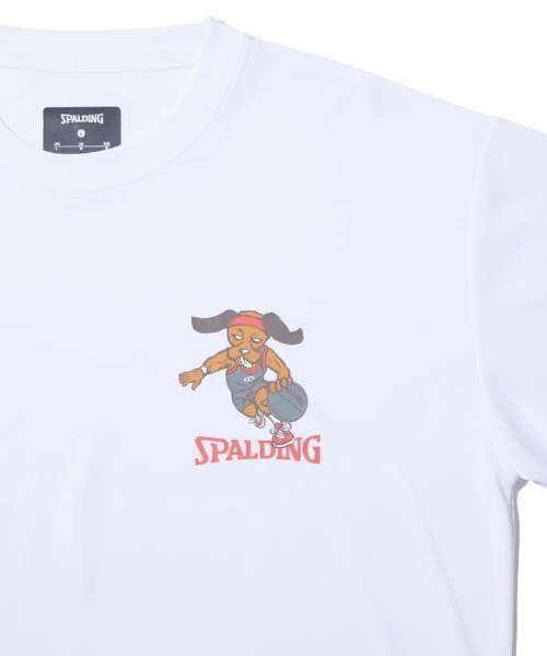 【SPALDING/スポルディング】ロングスリーブ Tシャツ ビーグル レッツ プレイ フープス/UVカット吸水速乾（Tシャツ/カットソー）｜SPALDING（スポルディング）