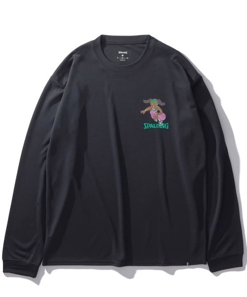 【SPALDING/スポルディング】ロングスリーブ Tシャツ ビーグル レッツ プレイ フープス/UVカット吸水速乾（Tシャツ/カットソー）｜SPALDING（スポルディング）