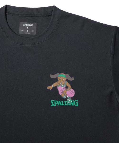 【SPALDING/スポルディング】ロングスリーブ Tシャツ ビーグル レッツ プレイ フープス/UVカット吸水速乾（Tシャツ/カットソー）｜SPALDING（スポルディング）