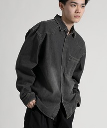 aimoha(ACn)́yaimoha neoz Rustic Denim Shirt(Vc/uEX)