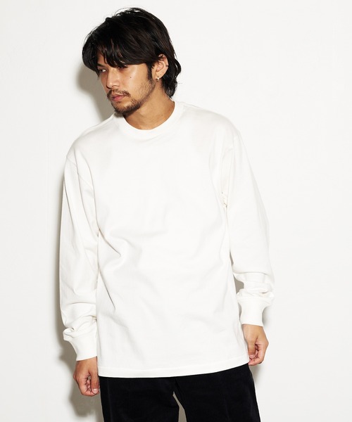 HANES(ヘインズ)の「【Hanes/ヘインズ】HM4-A201 ”SHIRO” LONG SLEEVE T-SHIRT/ シロ ロングスリーブTシャツ(Tシャツ/カットソー・メンズ・ホワイト・S/M/L/XL)」の2枚目の写真